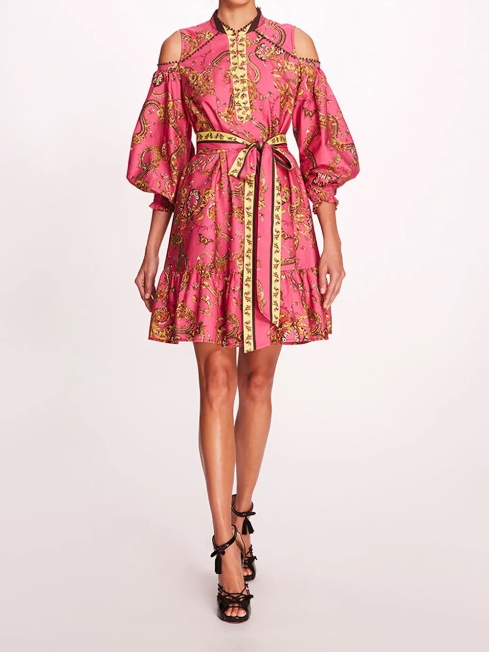 Marchesa Rossa Iris Mini Dress
